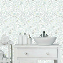 Load image into Gallery viewer, Paisley Peel + Stick Wallpaper
