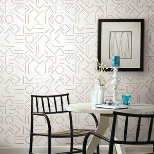 Lines and Shapes Peel + Stick Wallpaper