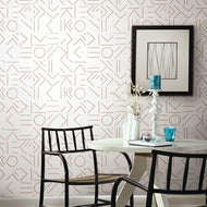 Lines and Shapes Peel + Stick Wallpaper