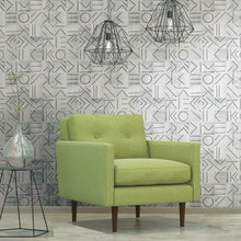 Load image into Gallery viewer, Lines and Shapes Peel + Stick Wallpaper
