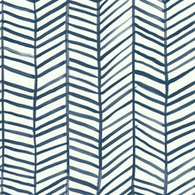 Load image into Gallery viewer, Sketched Herringbone Peel + Stick Wallpaper
