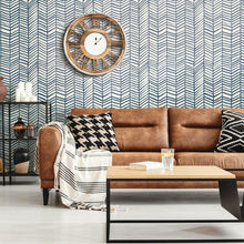 Load image into Gallery viewer, Sketched Herringbone Peel + Stick Wallpaper
