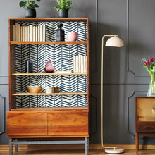 Load image into Gallery viewer, Sketched Herringbone Peel + Stick Wallpaper
