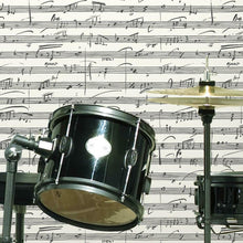 Load image into Gallery viewer, Music Notes Peel + Stick Wallpaper
