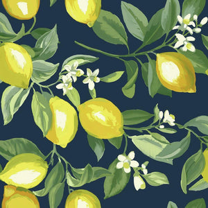 Lemon Zest Peel + Stick Wallpaper