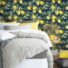 Load image into Gallery viewer, Lemon Zest Peel + Stick Wallpaper
