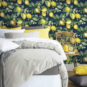 Lemon Zest Peel + Stick Wallpaper