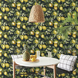 Lemon Zest Peel + Stick Wallpaper