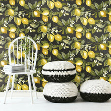 Load image into Gallery viewer, Lemon Zest Peel + Stick Wallpaper
