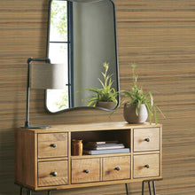 Load image into Gallery viewer, Faux Bamboo Grasscloth Peel + Stick Wallpaper
