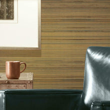 Load image into Gallery viewer, Faux Bamboo Grasscloth Peel + Stick Wallpaper
