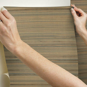 Faux Bamboo Grasscloth Peel + Stick Wallpaper