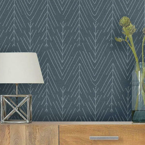 Herringbone Twigs Peel + Stick Wallpaper