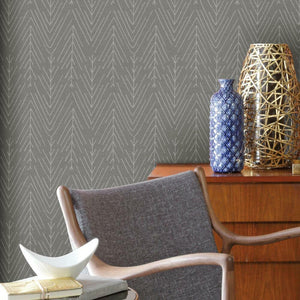 Herringbone Twigs Peel + Stick Wallpaper