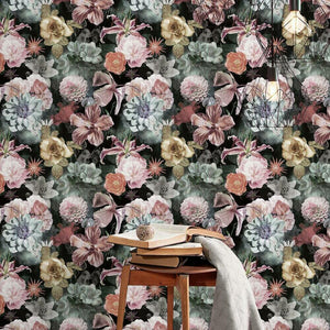 Vintage Blooms Peel + Stick Wallpaper