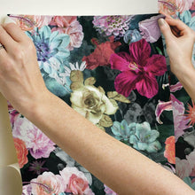 Load image into Gallery viewer, Vintage Blooms Peel + Stick Wallpaper
