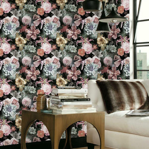 Vintage Blooms Peel + Stick Wallpaper