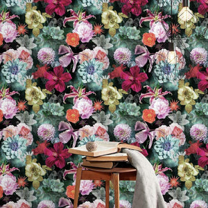 Vintage Blooms Peel + Stick Wallpaper