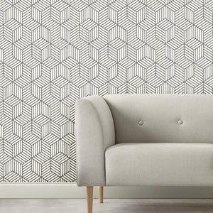 Hexagon Peel + Stick Wallpaper