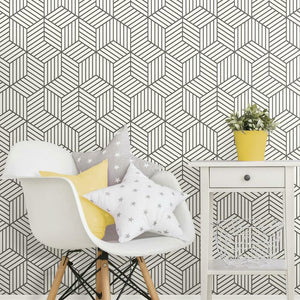 Hexagon Peel + Stick Wallpaper