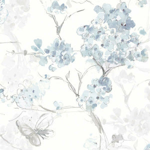 Spring Cherry Blossoms Peel + Stick Wallpaper