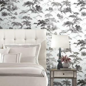 Oriental Toile Peel + Stick Wallpaper