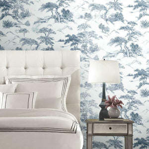 Oriental Toile Peel + Stick Wallpaper