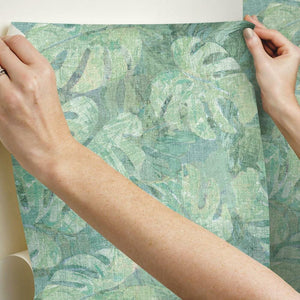 Jungle Leaf Canopy Peel + Stick Wallpaper