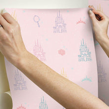 Load image into Gallery viewer, Disney Princess Castle Peel + Stick Wallpaper
