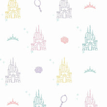 Load image into Gallery viewer, Disney Princess Castle Peel + Stick Wallpaper
