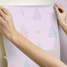 Load image into Gallery viewer, Disney Princess Castle Peel + Stick Wallpaper
