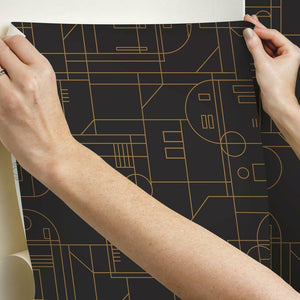 Star Wars R2D2 Geometric Peel + Stick Wallpaper