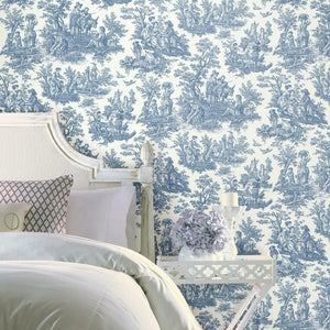 Waverly Country Life Toile Peel + Stick Wallpaper