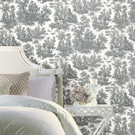 Waverly Country Life Toile Peel + Stick Wallpaper