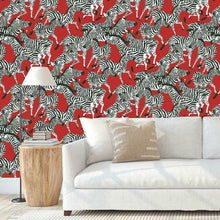 Load image into Gallery viewer, Waverly Herd Together Peel + Stick Wallpaper
