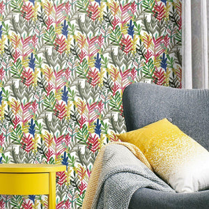 Waverly Vibrant Canvas Peel + Stick Wallpaper