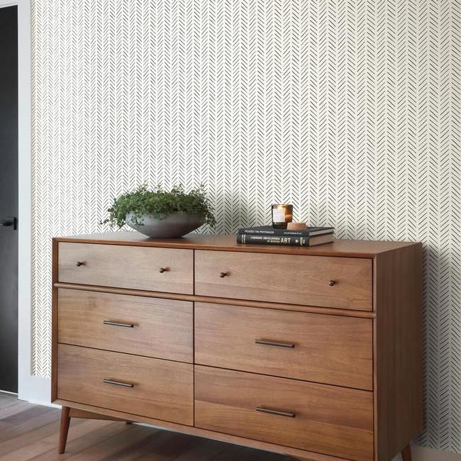 Herringbone Peel + Stick Wallpaper