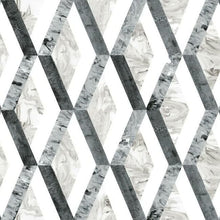 Load image into Gallery viewer, Marbled Diamond Peel + Stick Wallpaper
