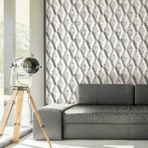 Marbled Diamond Peel + Stick Wallpaper