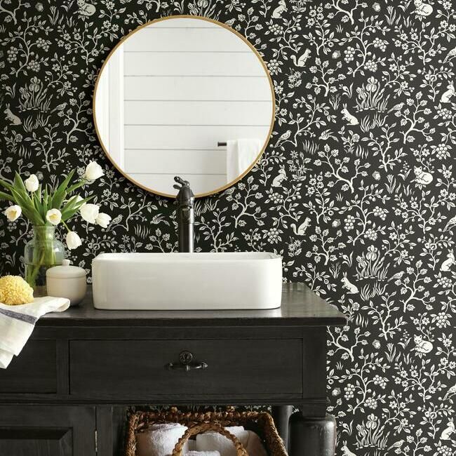 Fox and Hare Peel + Stick Wallpaper