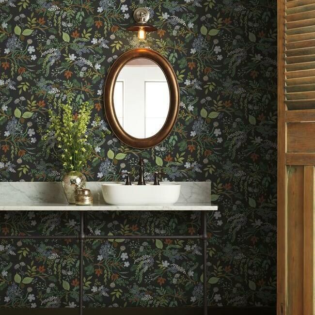 Rifle Paper Co. Juniper Forest Peel + Stick Wallpaper