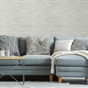 Striated Faux Grasscloth Peel + Stick Wallpaper